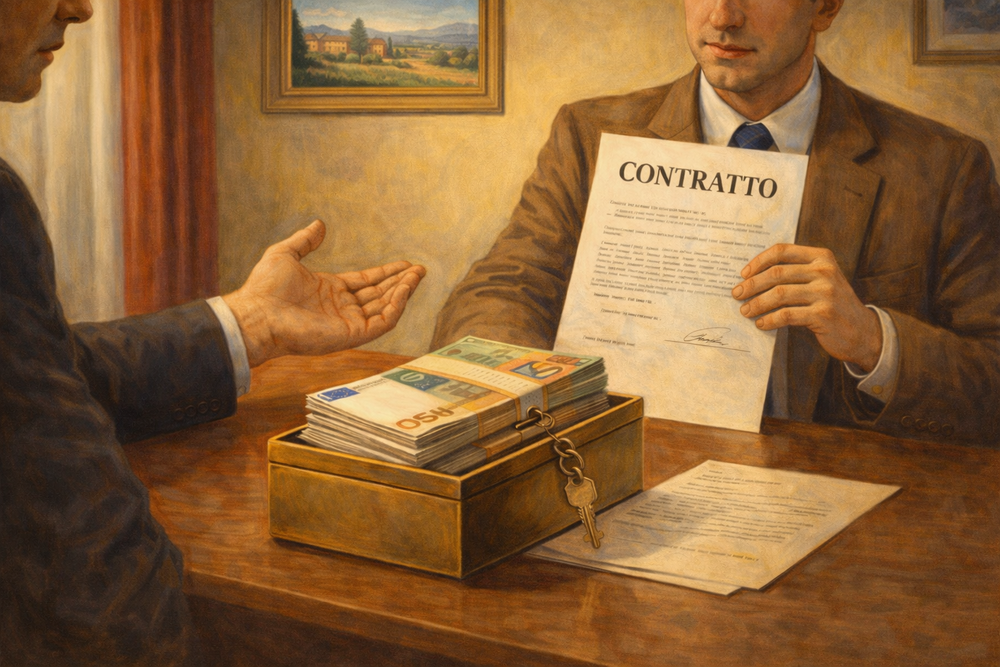 Contratto con caparra confirmatoria e penitenziale — firma e conseguenze in caso di inadempimento o recesso