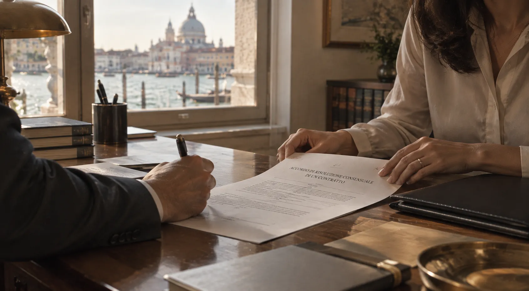 Accordo di risoluzione consensuale di un contratto sottoscritto dalle parti