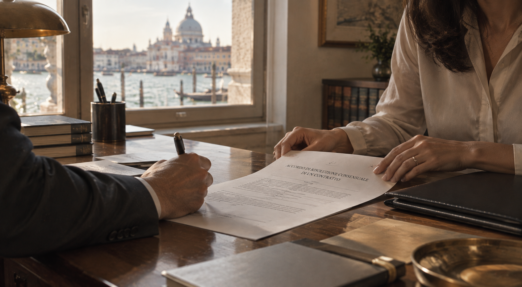 Accordo di risoluzione consensuale di un contratto sottoscritto dalle parti