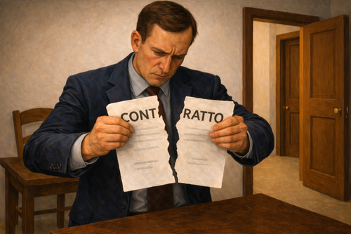 Recedere da un contratto firmato